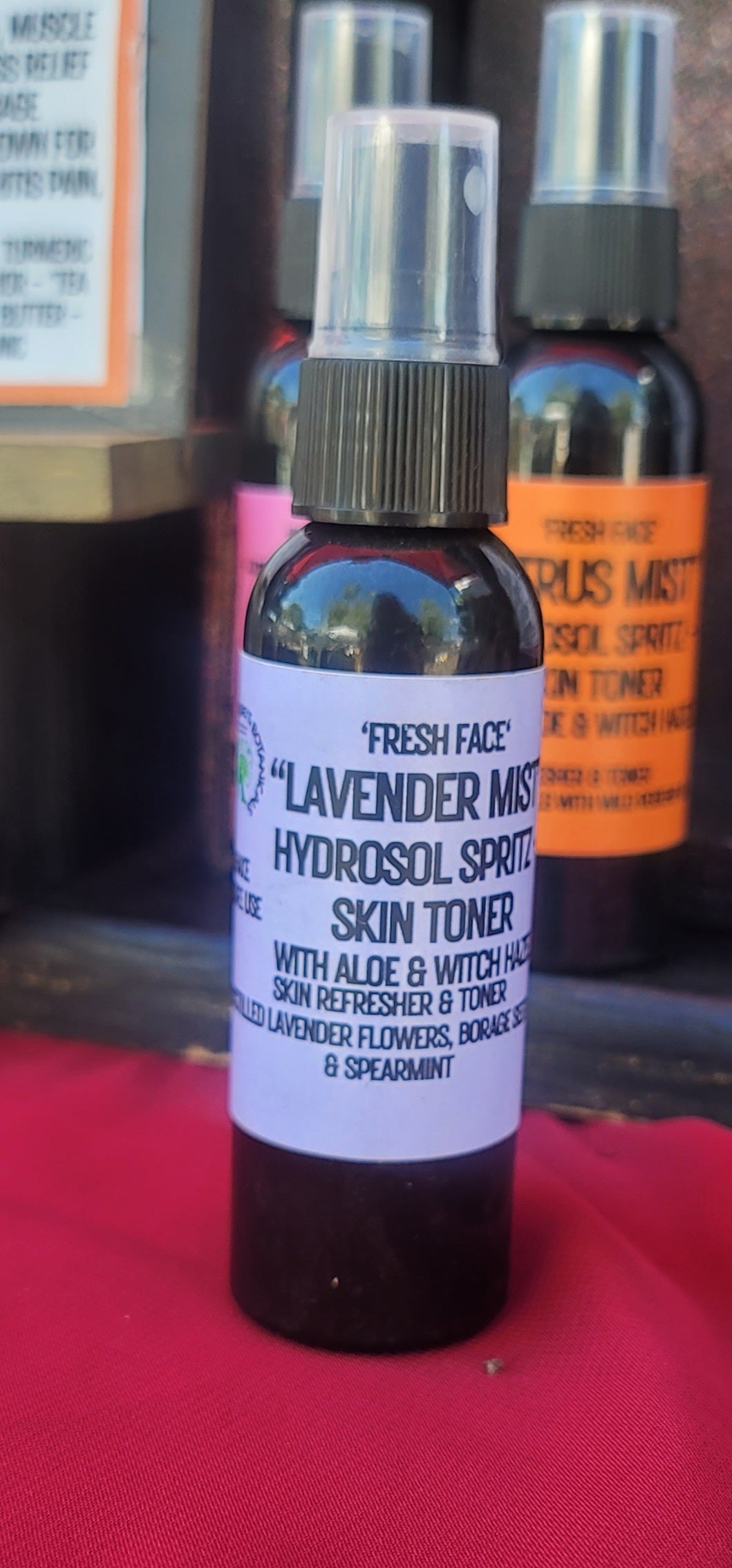 "Fresh Face" - "Lavender Mist" Aloe & Hydrosol Refreshing Skin Mist (toner)