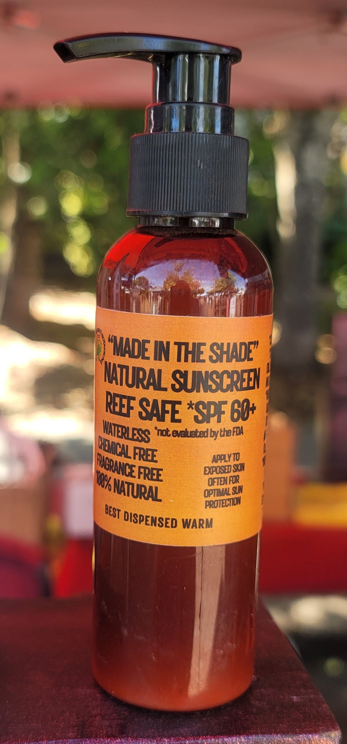"MADE IN THE SHADE" Natural Sunscreen 60+ SPF with Carrot Seed & Raspberry Seed Oil (REEF SAFE)