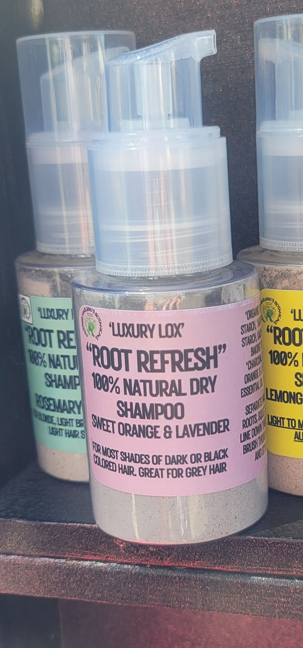 "LUXURY LOX" "ROOT REFRESH" Natural Dry Shampoo (3 shades)