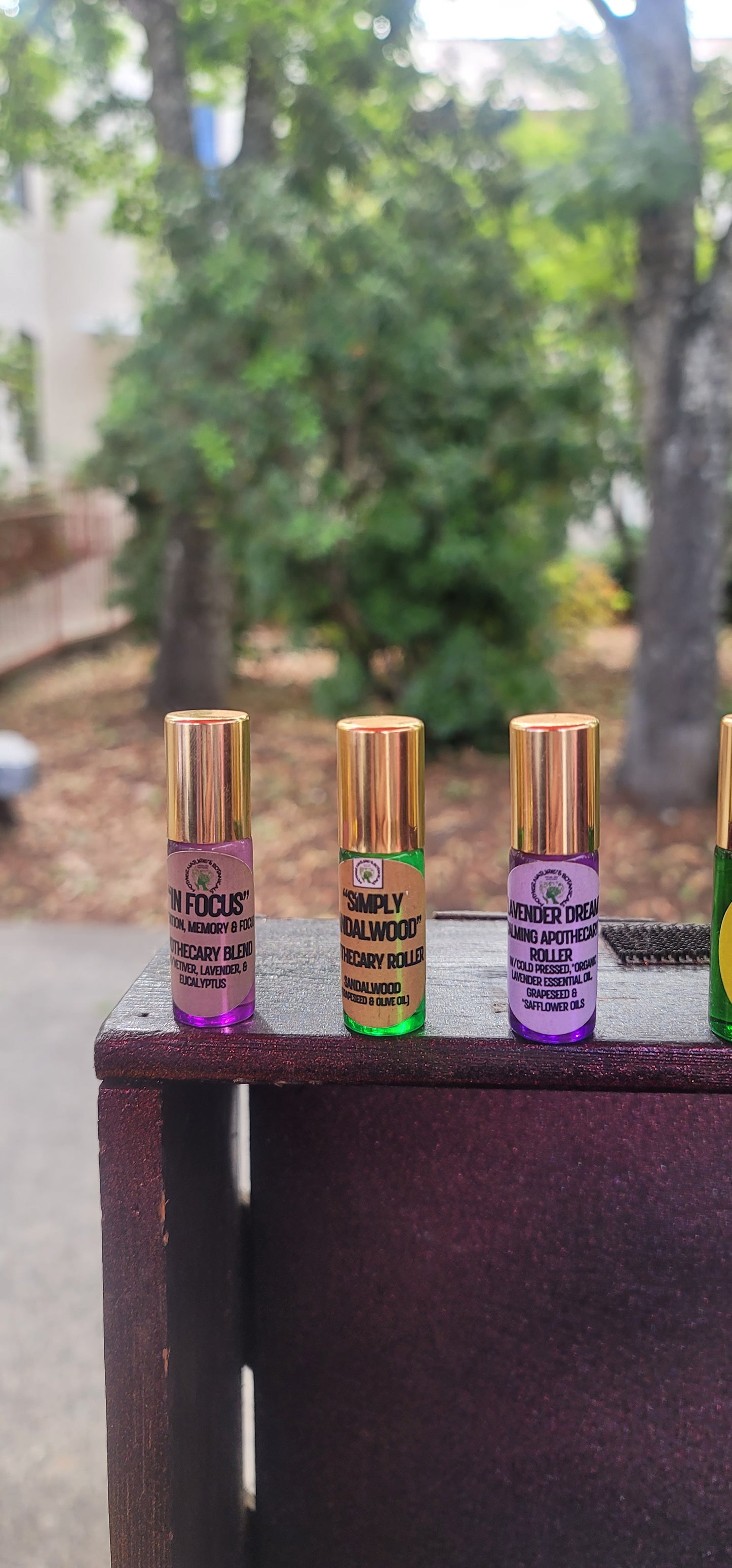 "Herbal Remedies" "Get My Vibe Apothecary" Essential Oil Anointing Rollers