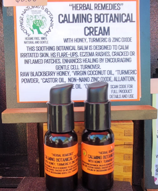 "Calming Botanical Balm" with Turmeric & Zinc (Calms rashes, HS flare-ups & irritated skin)