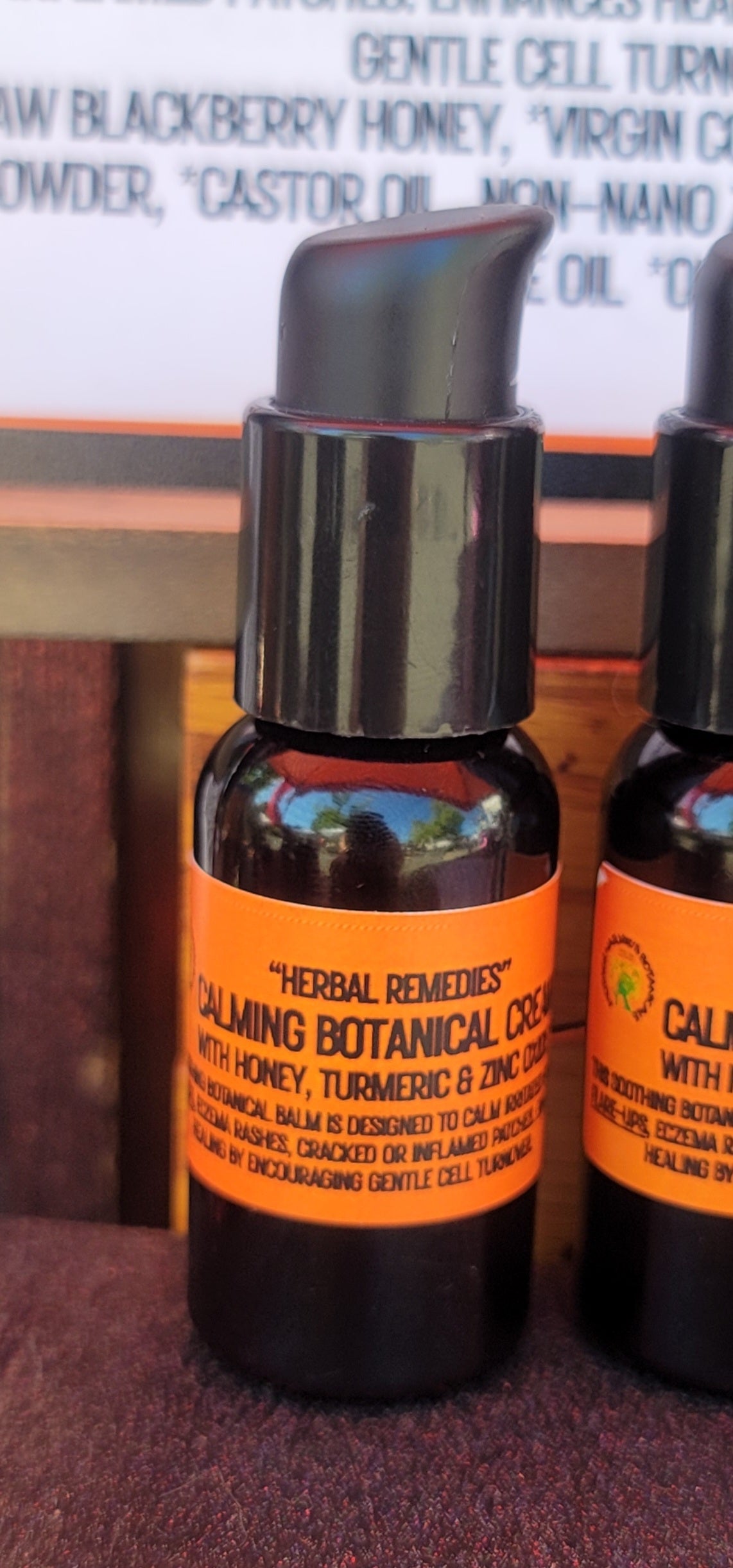 "Calming Botanical Balm" with Turmeric & Zinc (Calms rashes, HS flare-ups & irritated skin)
