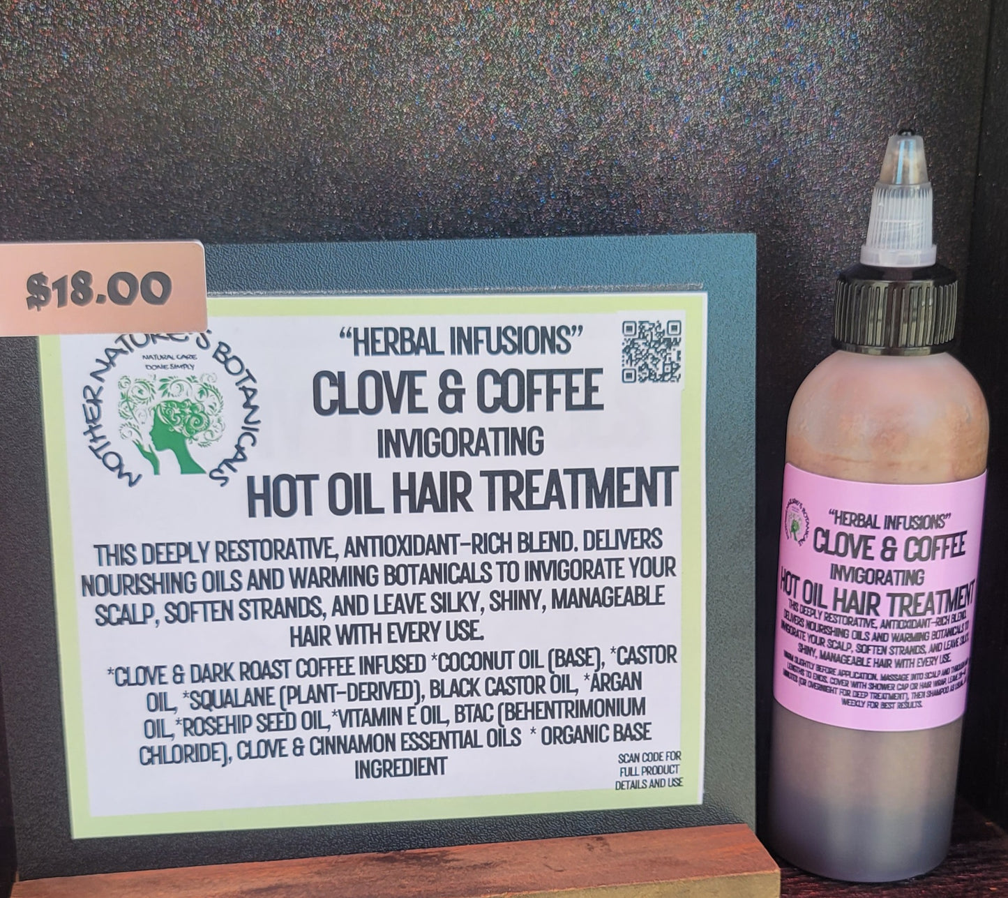"LUXURY LOX"  "Clove & Coffee" Infused Hot Oil Hair Conditioning Treatment