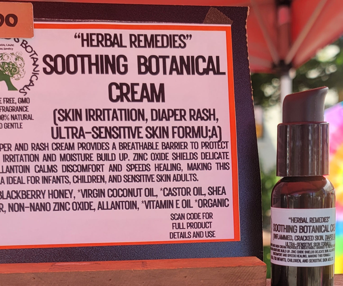 "Baby Bums and More" Natural Rash Balm with Honey & Zinc Oxide - Ultra sensitive skin formula (calms rashes, eczema, & irritated skin)