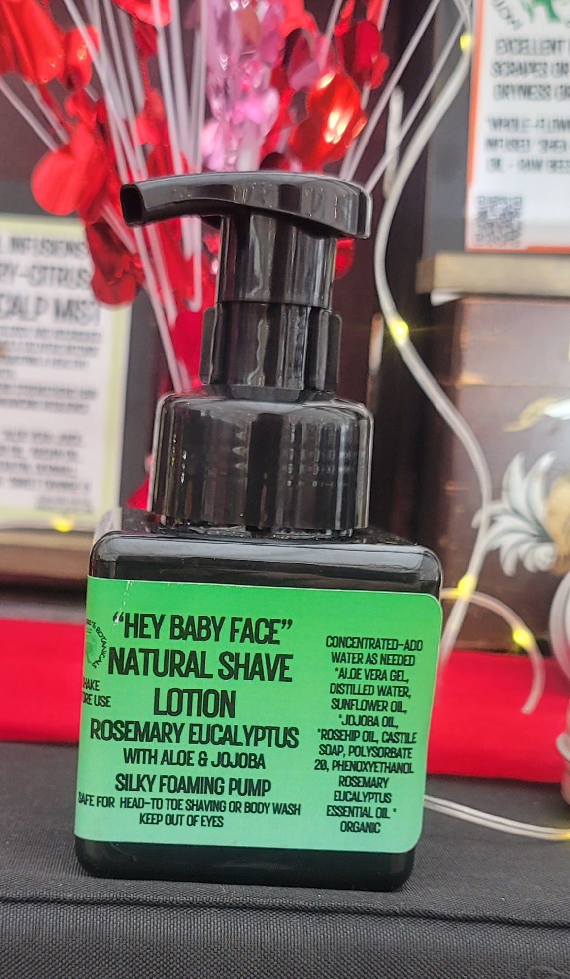 "Bare Glide" Botanical Shave Foam - Rosemary Eucalyptus (Razor Glide Lotion)