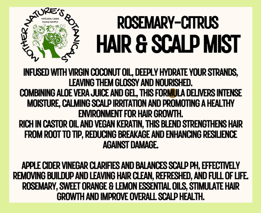"LUXURY LOX" Rosemary Citrus Hair Mist (hair growth formula)
