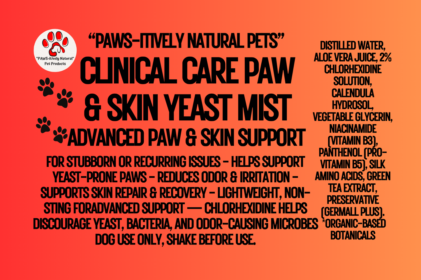 Clinical Care  Paw Mist - Advanced Paw & Skin Support