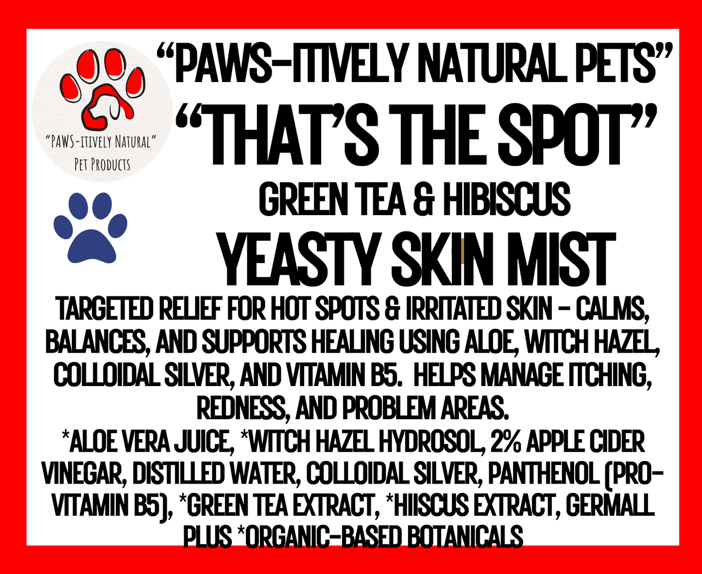 That's the Spot - Yeasty Skin and Hot Spot Spray