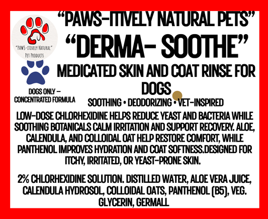 Derma-Soothe - Advanced Skin and Coat Rinse for Dogs (concentrate)