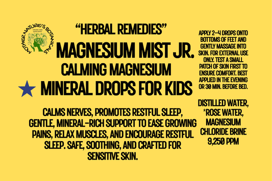 Magnesium Mist Jr.  - Calming Mineral Drops for Kids with Aloe & Rose Water (topical)
