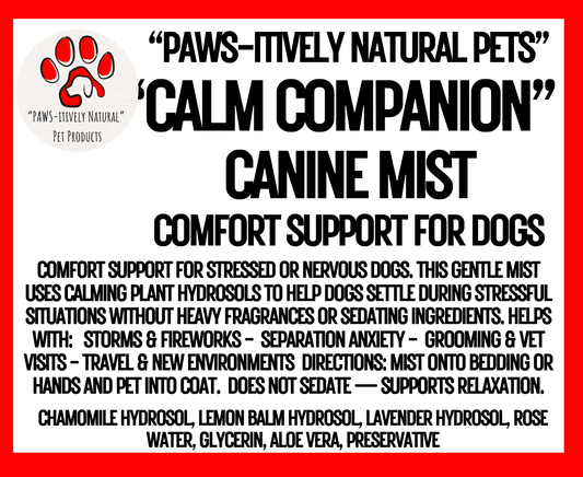 Calm Companion Canine Mist-Comforting Botanical Blend