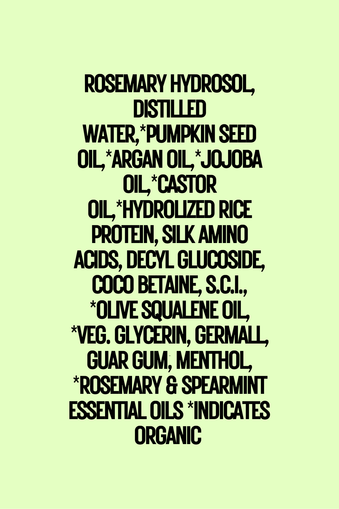 "LUXURY LOX" "Silk and Sage" Botanical Shampoo - Rosemary Mint -  Cleanse • Nourish • Strengthen