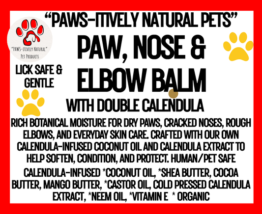 Paw, Nose and Elbow Balm - Botanical Calendula Balm