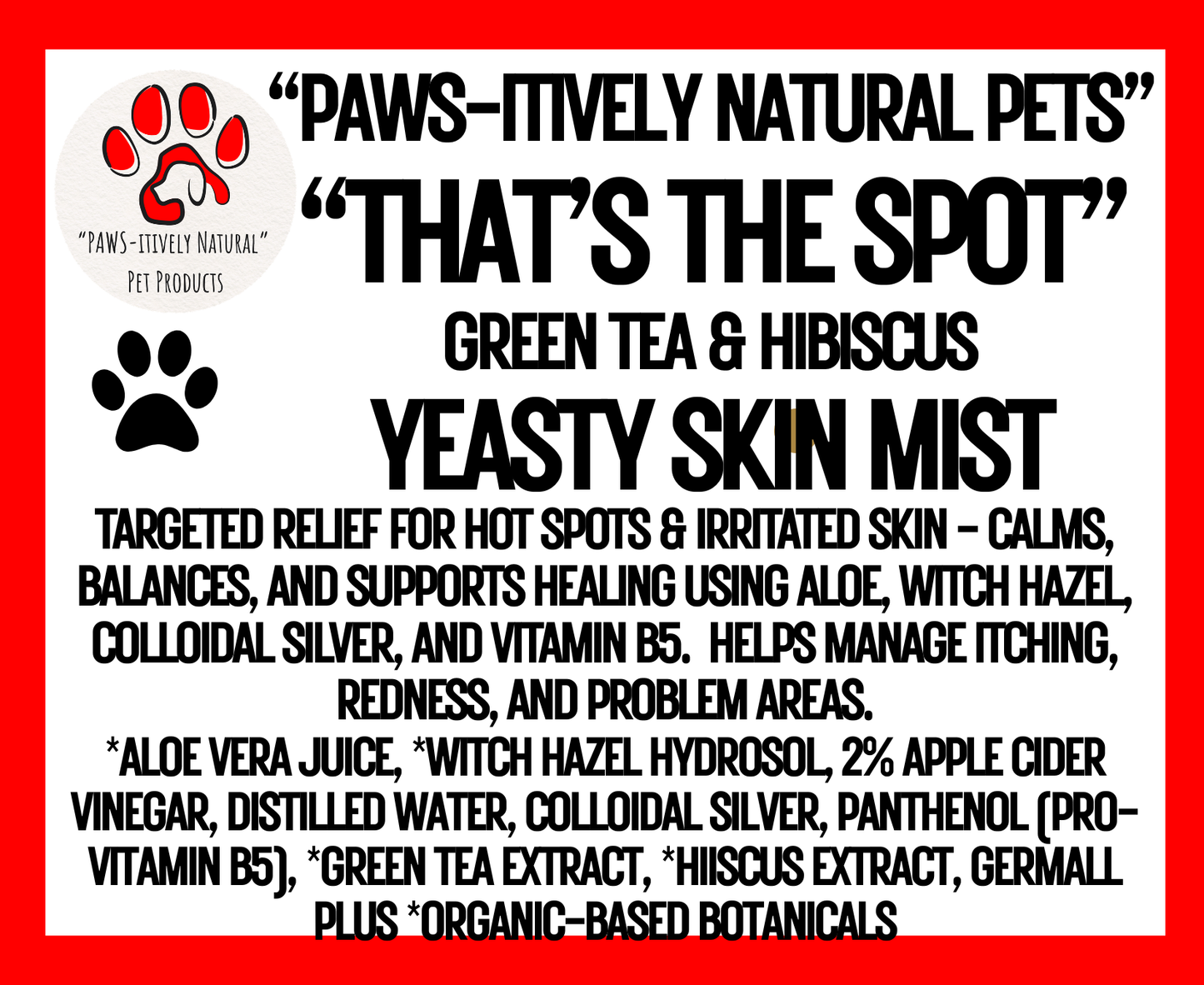 That's the Spot - Hot Spot and Skin Relief Spray (*Step 2)