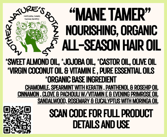"LUXURY LOX" "Mane Tamer" Nourishing All Season Hair Oil (3 varieties)