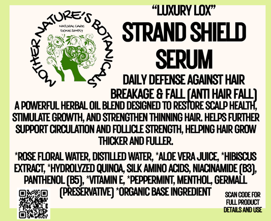 "LUXURY LOX" Strand Shield Serum & Mist - With Hibiscus, Panthenol & Silk Amino Acids (anti hairfall)