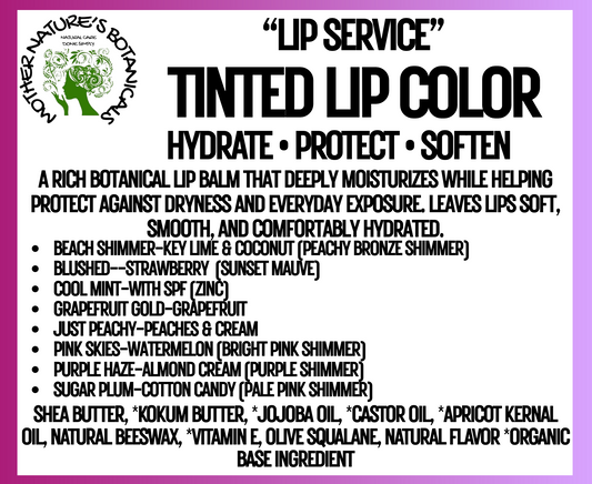 "Fresh Face" Tinted Lip Color - Hydrate • Protect • Soften