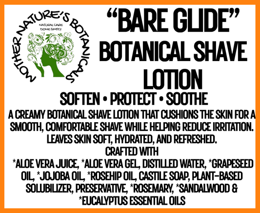 "Bare Glide" Botanical Body Shave Foam - Rosemary Eucalyptus - Glide • Soothe • Comfort