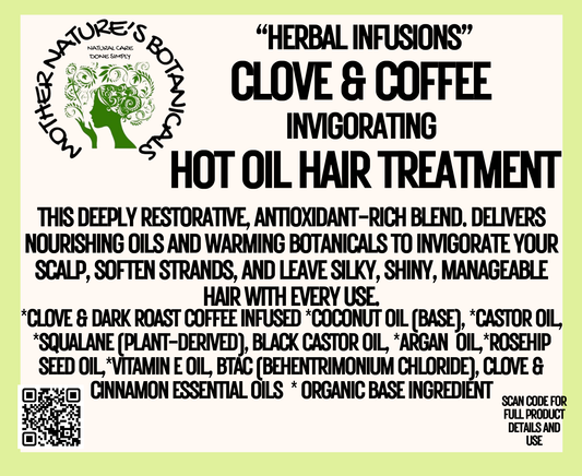 "LUXURY LOX"  "Clove & Coffee" Infused Hot Oil Hair Conditioning Treatment