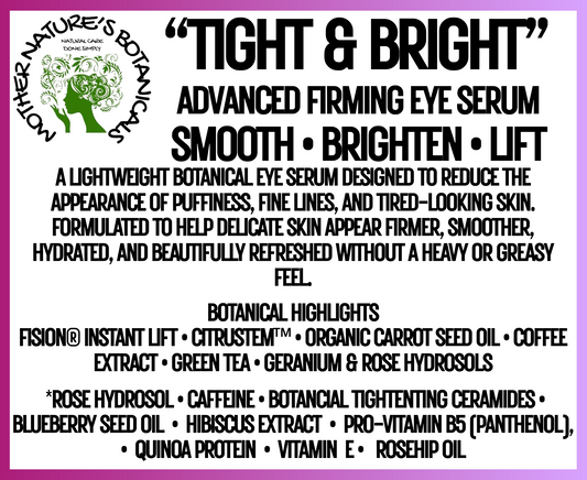 "Fresh Face" "Tight and Bright" Firming Eye Serum - Smooth • Brighten • Lift