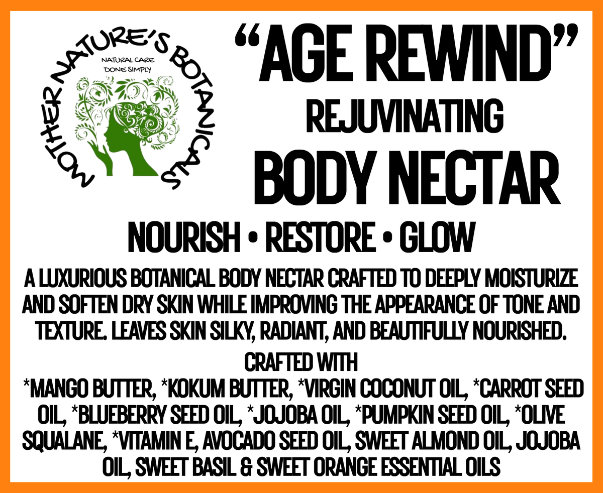 "AGE REWIND" Skin Rejuvenating Nectar - Restore • Renew • Nourish