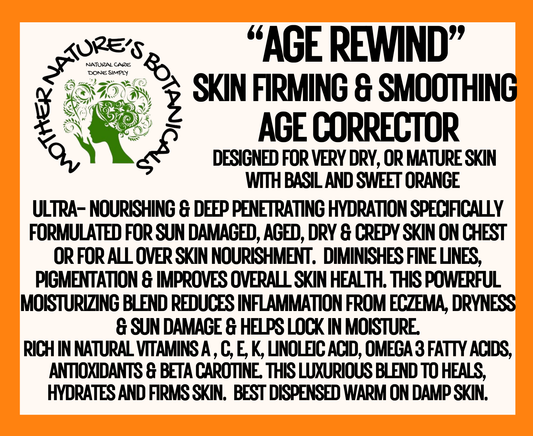 "AGE REWIND", Skin Firming & Smoothing Age Corrector (Very dry, mature or sun damaged skin)