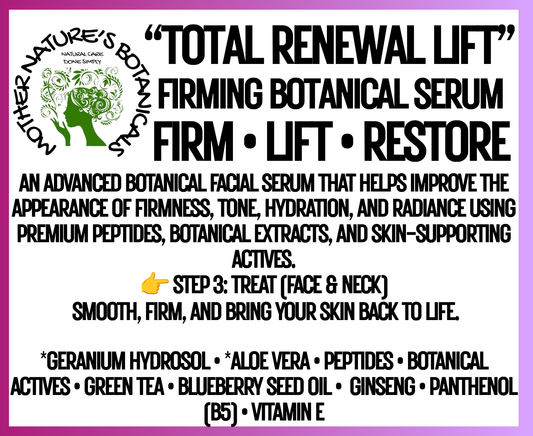 "Fresh Face" "Total Renewal Lift" - Firming Facial Serum  - Firm - Lift - Renew