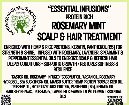 "LUXURY LOX" Rosemary Mint Smoothing Hair & Scalp Lotion (hair growth formula)