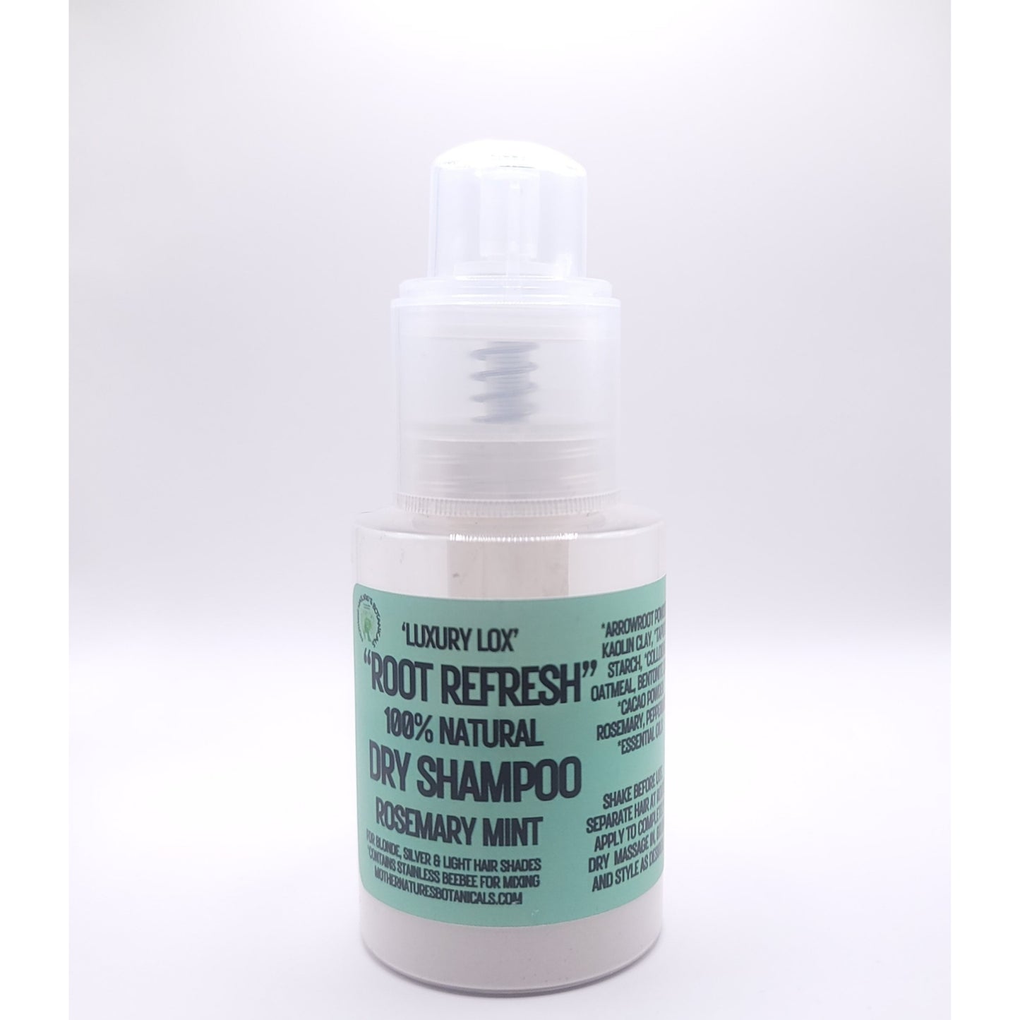 "LUXURY LOX" "Root Refresh" Botanical Dry Shampoo  - Refresh • Revive • Extend