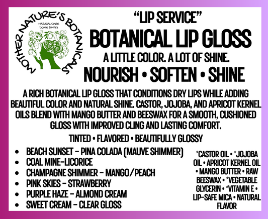 "Fresh Face" Tinted Lip Gloss - Nourish • Soften • Shine    (3 sizes)