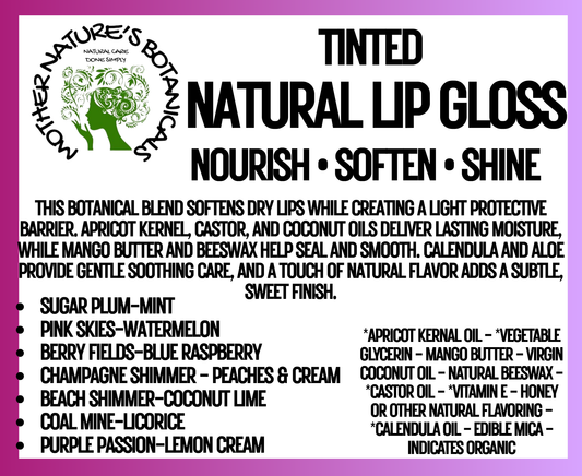 "Fresh Face" - Botanical Lip Glosses (2 sizes) - Shine • Hydrate • Enhance