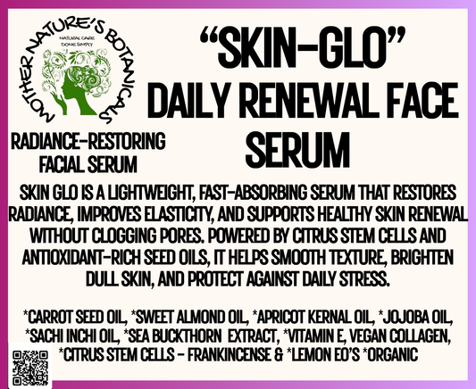 "Fresh Face" "Skin GLO" New Formula with CitruStem & Carrot Seed Oil Renewal Serum