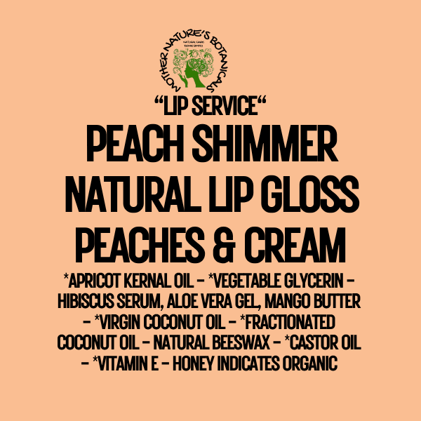 "Fresh Face" - "Lip Service" Natural Lip Gloss with natural tint & flavor