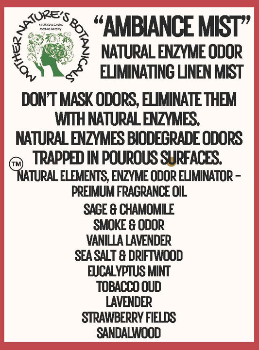 Ambiance Mist-Natural Enzyme Room and Surface Odor Eliminator