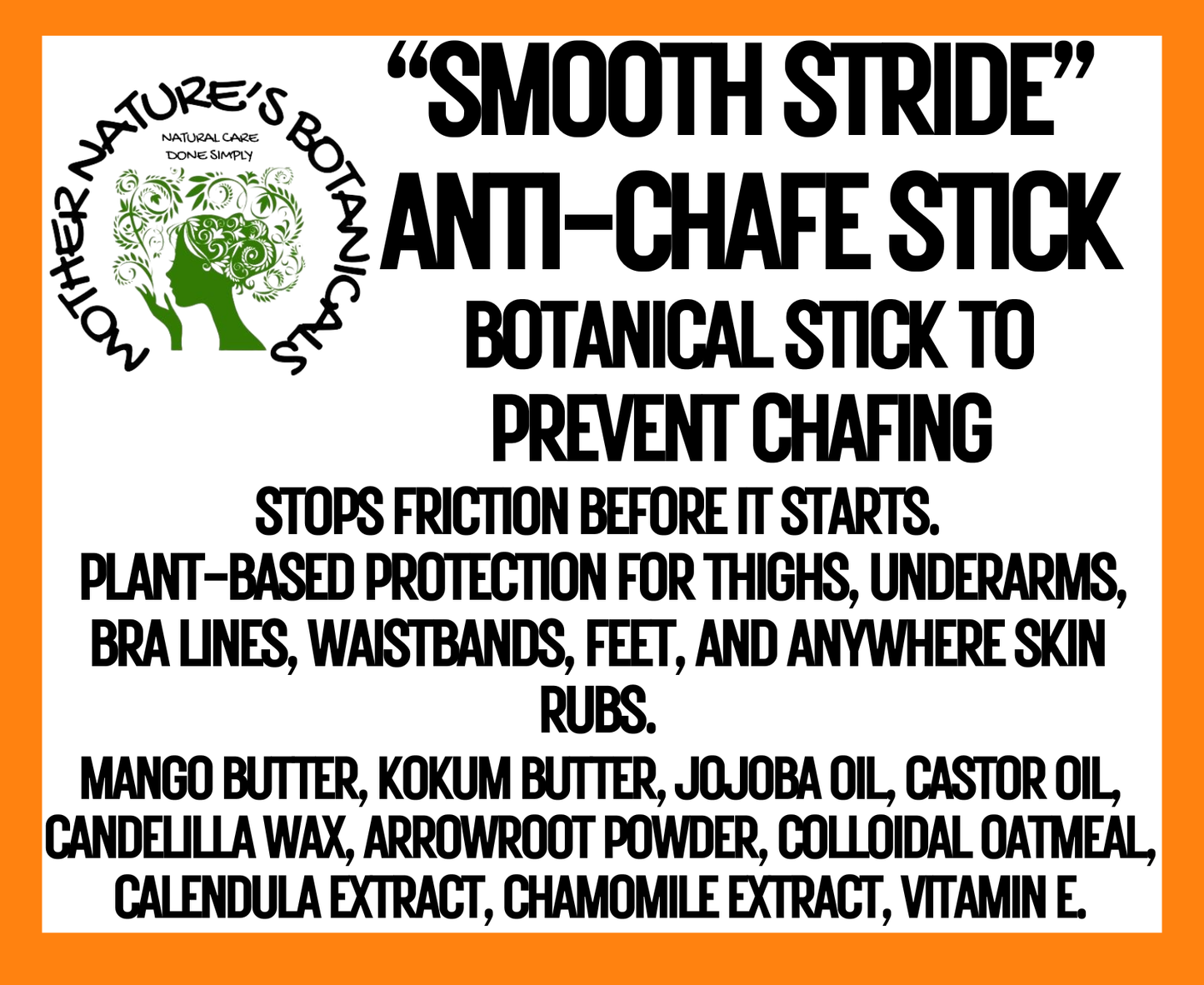 "Smooth Stride" Botanical Anti-Chafe Stick