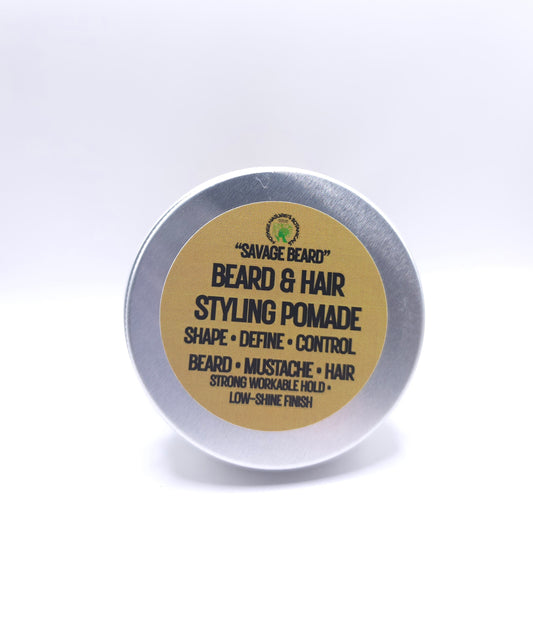 "Savage Beard" Beard and Hair Styling Pomade - Shape, and control facial hair while maintaining a touchable, natural-looking finishComfortable Skin - Cleanse • Condition • Refresh