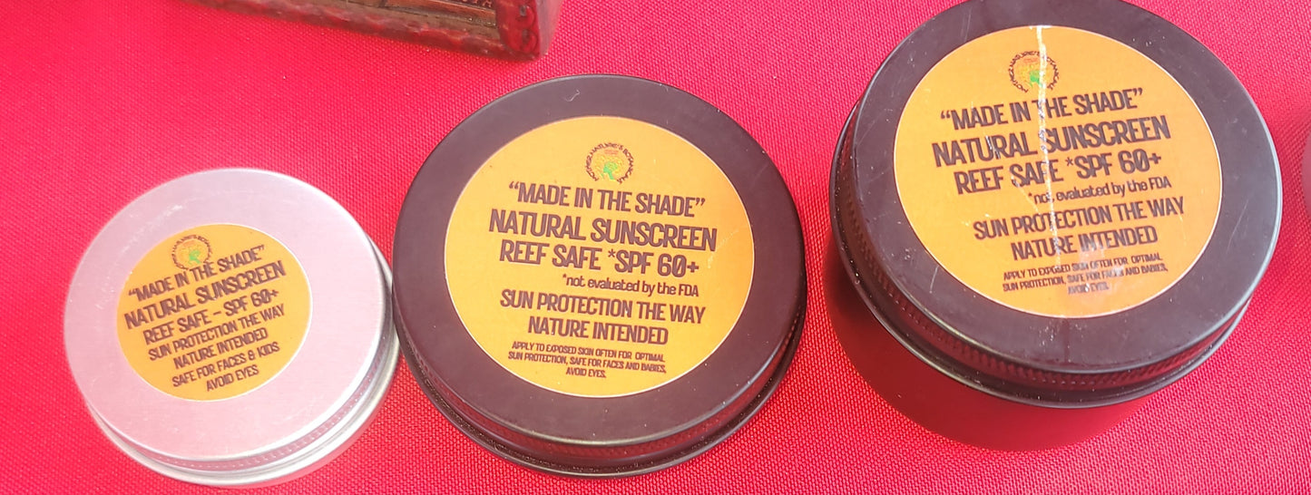 "Made in the Shade" Natural Sun Protection Balm - Reef Safe with Carrot Seed & Raspberry Seed Oil