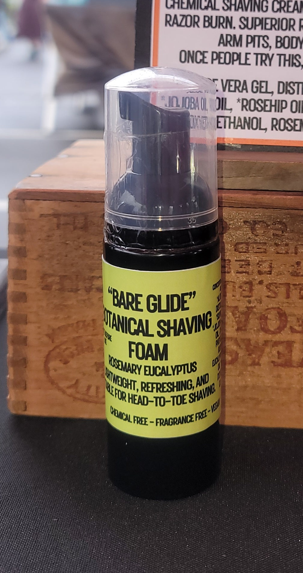 "Bare Glide" Botanical Shave Foam - Rosemary Eucalyptus (Razor Glide Lotion)
