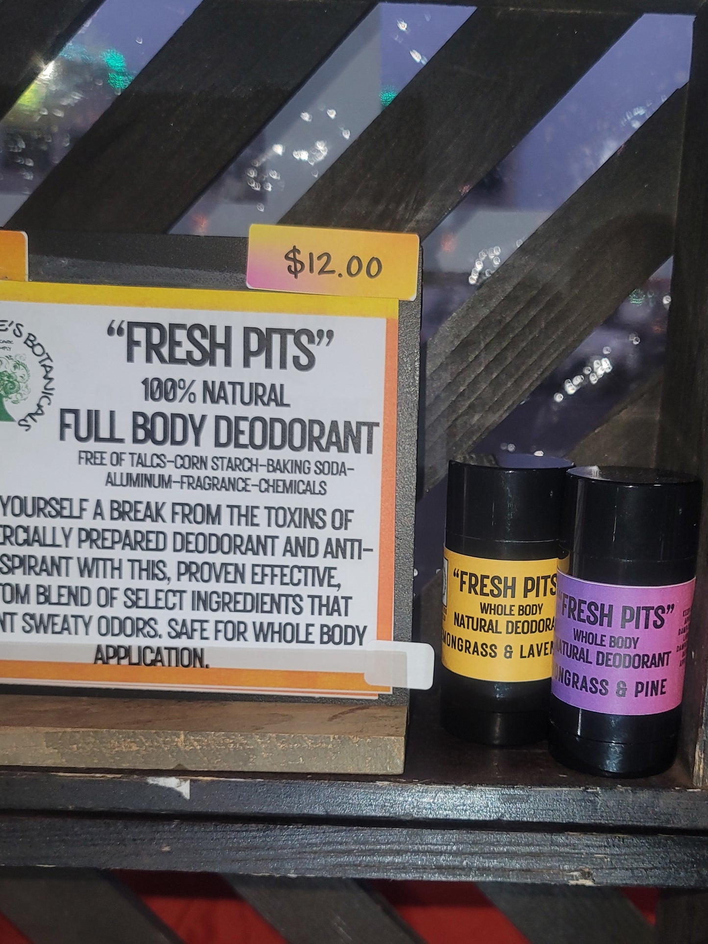 "FRESH PITS" Full Body Natural Deodorant (100% Satisfaction Guaranteed)