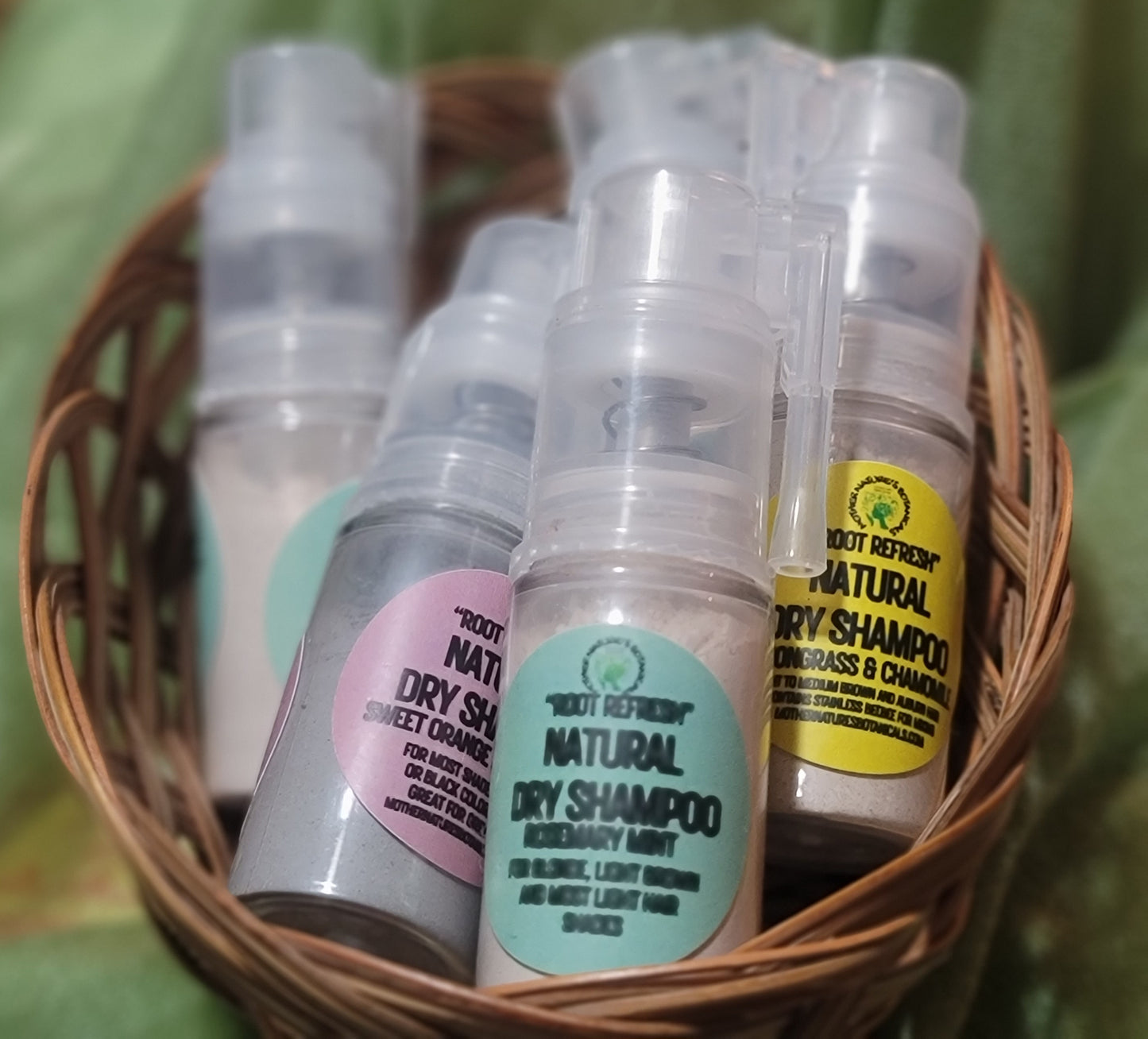 "LUXURY LOX" "ROOT REFRESH" Natural Dry Shampoo with Air Pump Dispenser (3 shades)