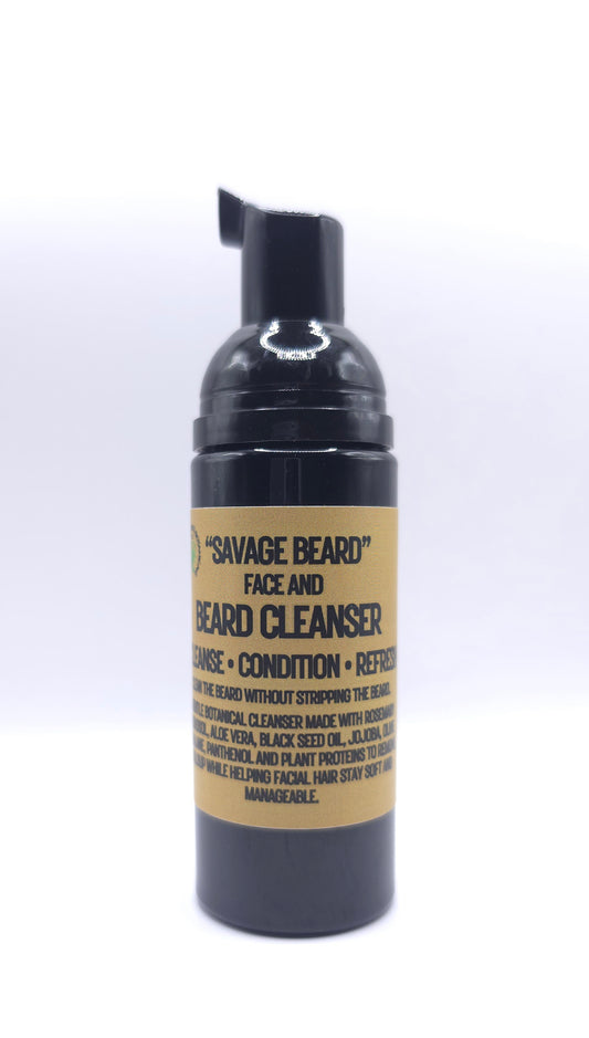 "Savage Beard" Beard Cleanser & Wash - Clean Beard. Comfortable Skin.