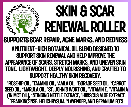 "Fresh Face" "Skin & Scar Renewal" - Targeted repair for scars, acne marks, and uneven tone